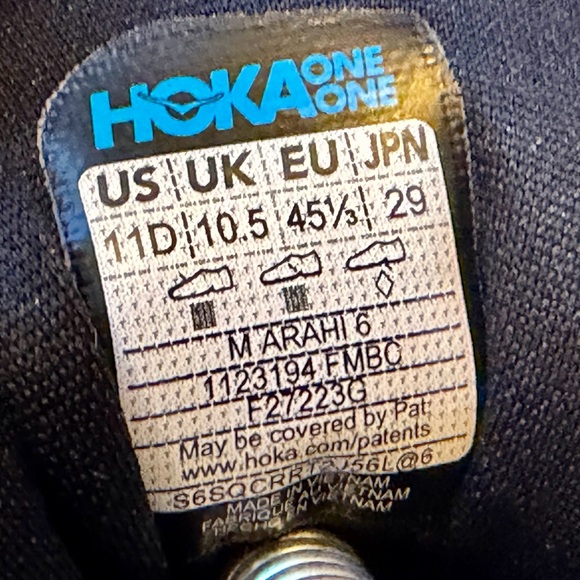 Hoka Arahi 6 Orange Running Shoes Men’s Hoka One One Athletic Sneakers size 11D - Picture 8 of 8